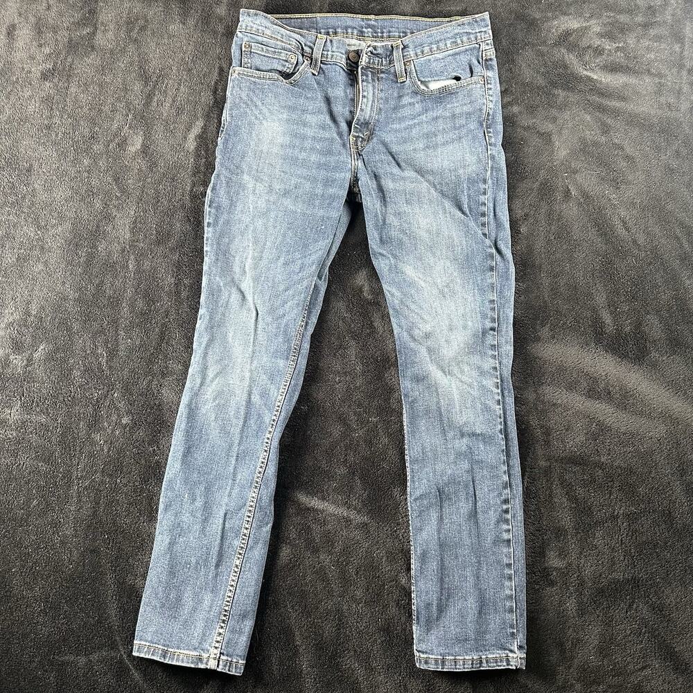 Levis 511 Jeans Mens 33x32 Blue Stretch Slim Fit Waterless Denim Pants 5098